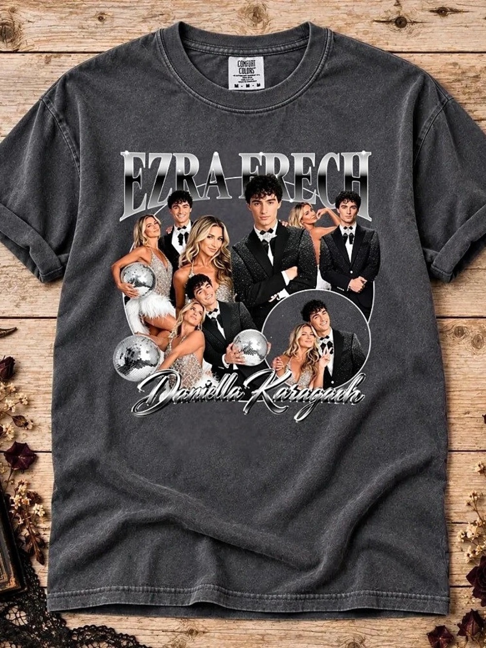 Comfort Colors Ezra Frech Daniella Karagach Disco Ball T-Shirt